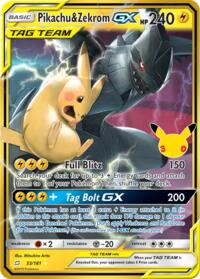 Pikachu and Zekrom GX