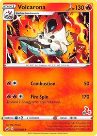 Volcarona - 024/198 (#44 Cinderace Stamped)