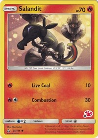 Salandit - 25/156 (#18 Charizard Stamped)