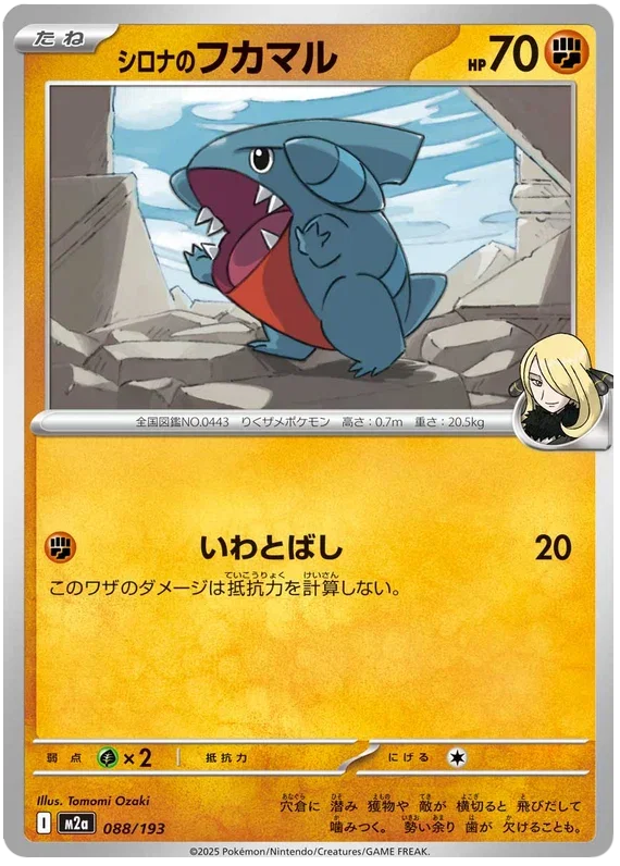 Cynthia's Gible - MEGA Dream ex
