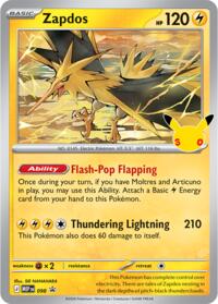 Zapdos 30th Celebration