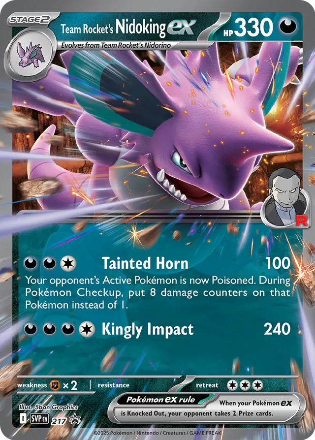 Team Rocket's Nidoking ex - 217