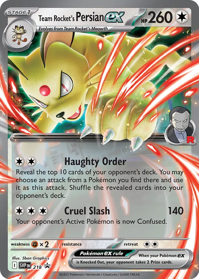 Team Rocket's Persian ex - 218
