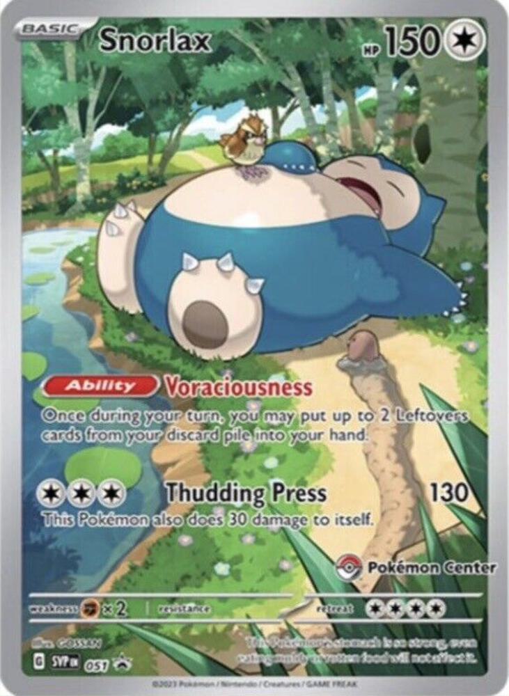 Snorlax Pokemon Center Exclusive