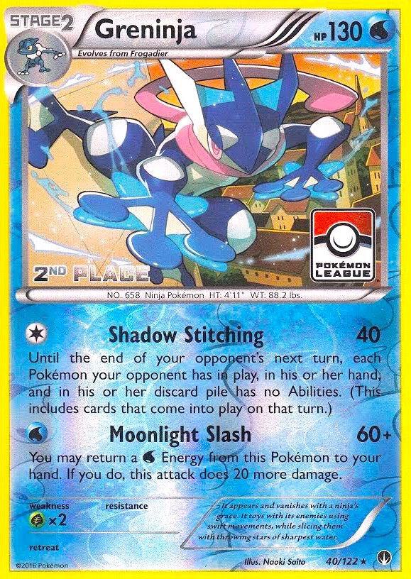 Greninja Pokemon League 2nd Place