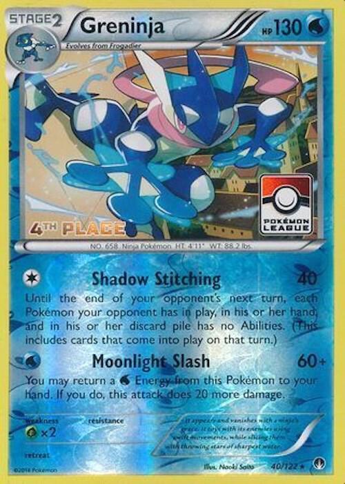 Greninja Pokemon League 4th Place